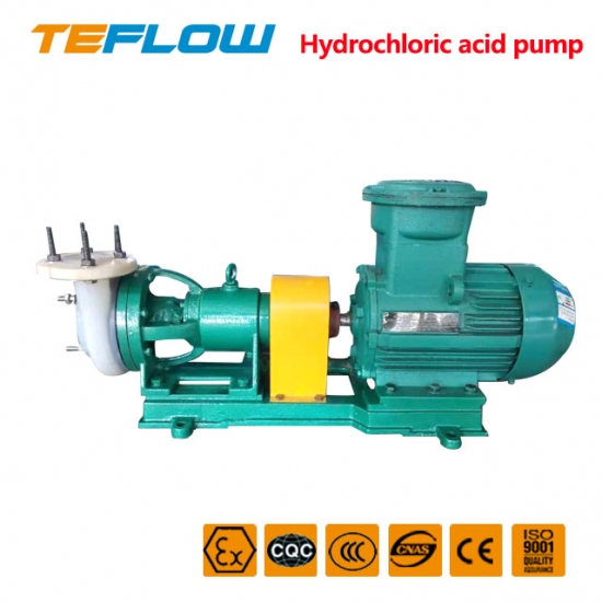 Fluoroplastic centrifugal pump