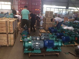 Tenglong bomba válvulas mais de 100 conjuntos de bombas magnéticas revestidas de flúor, bombas centrífugas revestidas de flúor enviados para qinghai